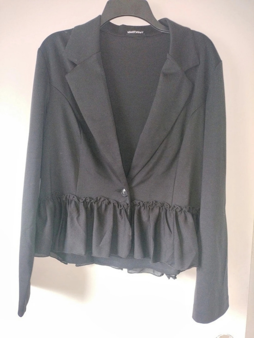 Women's Black Peplum Blazer Like New